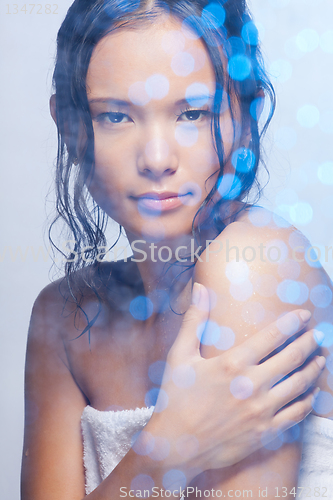 Image of Shower beauty portrait