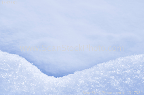 Image of Detail of snowdrift – snow texture