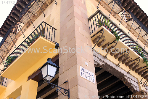 Image of Poble Espanyol, Spanish village in Barcelona, Spain 