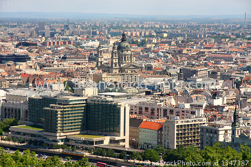 Image of Budapest, Hungary, from fortress Citadel