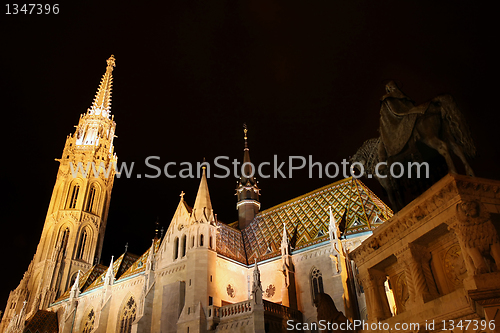 Image of Matthias church in Budapest, Hungary