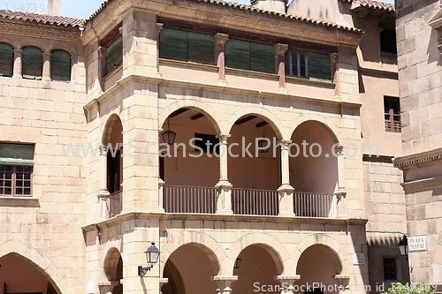 Image of Poble Espanyol, Spanish village in Barcelona, Spain 