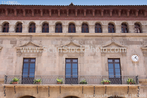 Image of Poble Espanyol, Spanish village in Barcelona, Spain 