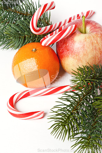 Image of christmas fruit