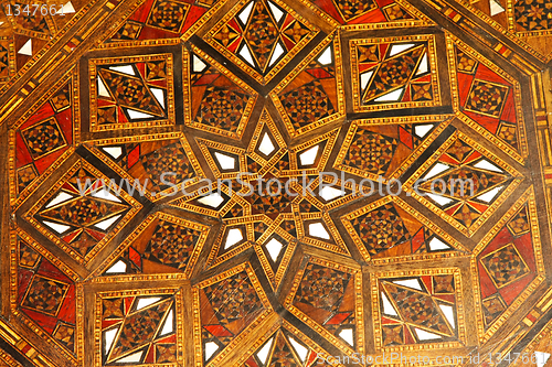 Image of Moroccan wood pattern