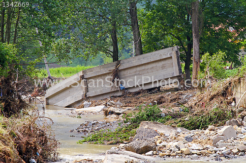 Image of Bridge after flooding