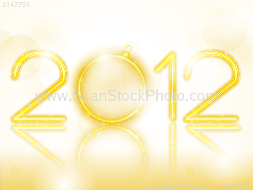 Image of 2012 Golden Neon with Christmas Ball