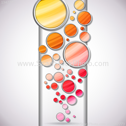 Image of Abstract Colorful Circles Background