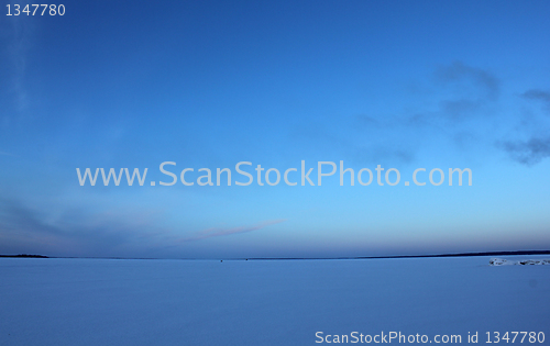 Image of Blue sky and ice