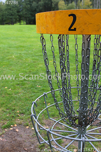 Image of Disc golf basket