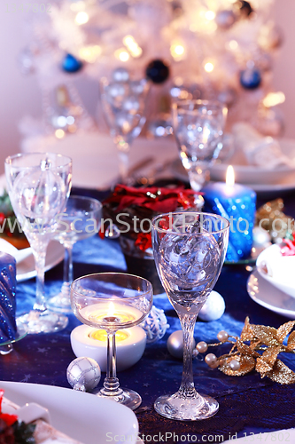 Image of Christmas place setting