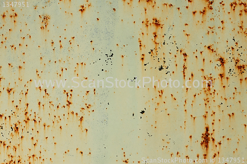 Image of Old painted metal surface