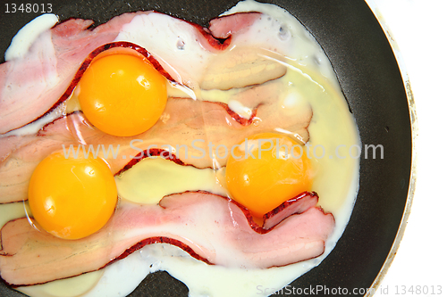 Image of ham and eggs