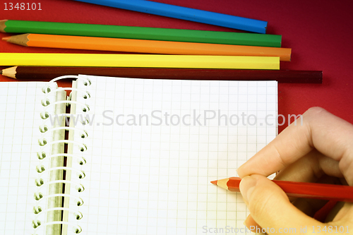 Image of Pencil and agenda