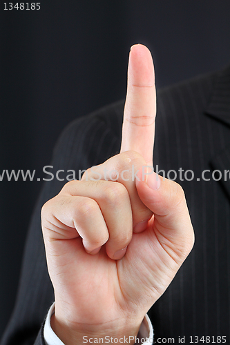 Image of  pointing with finger