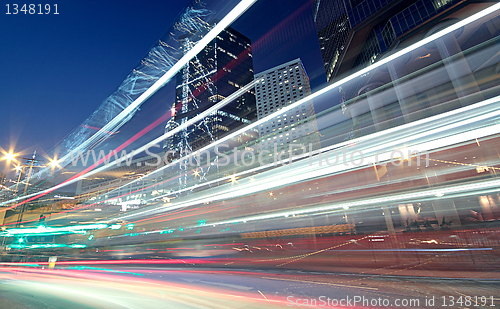 Image of traffic night
