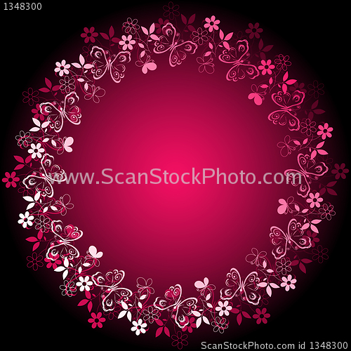 Image of Vivid floral frame