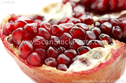 Image of close up of pomegranate fruit