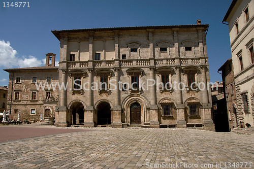 Image of Montepulciano town in Tuscany, Italy