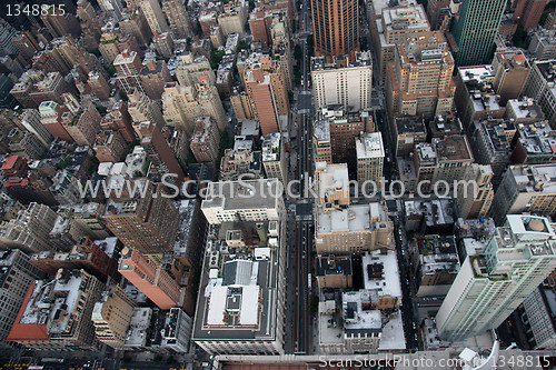 Image of manhattan from empire state building view