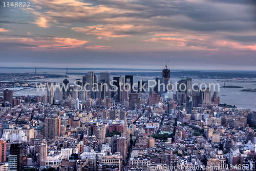 Image of manhattan from empire state building view