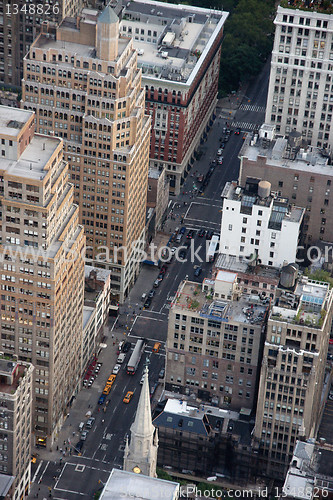 Image of manhattan from empire state building view
