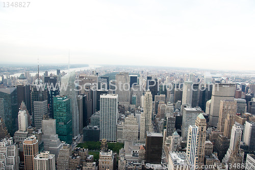 Image of manhattan from empire state building view
