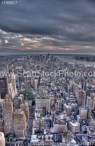 Image of manhattan from empire state building view