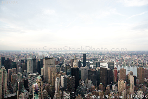 Image of manhattan from empire state building view