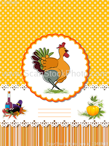 Image of Decorative Thanksgiving Day card