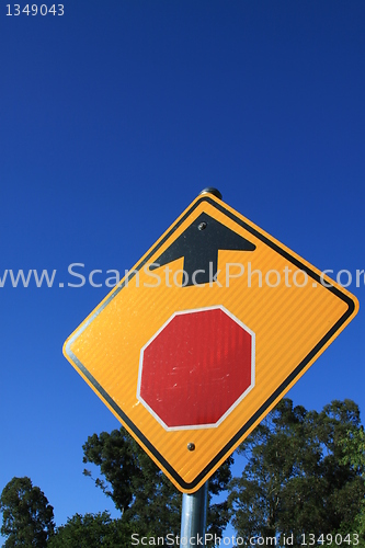 Image of Stop Ahead Road Sign