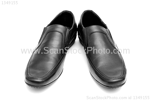 Image of Pair of black man's shoes