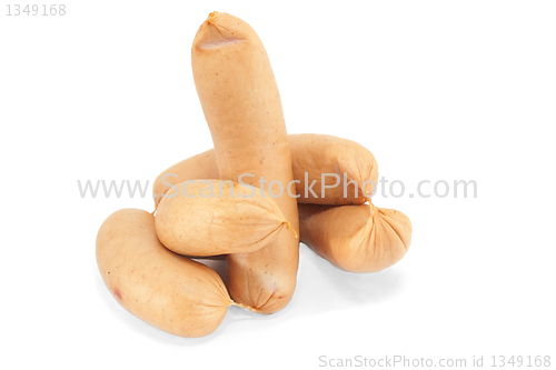 Image of Sausage isolated on white background 