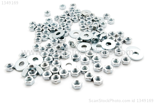 Image of screw isolated on the white backgrounds 