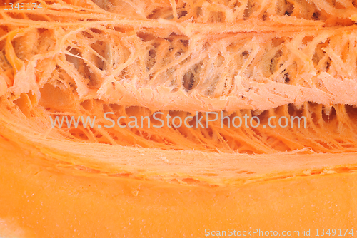 Image of Slices of pumpkin close up as  background 