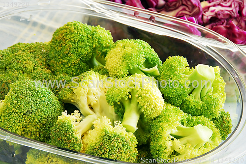 Image of Colorful vegetables in steamer