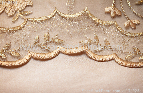 Image of Golden textile wedding background