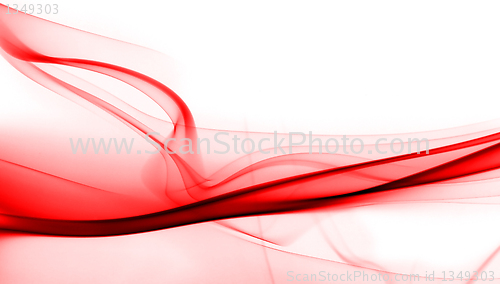 Image of Red smoke in white background