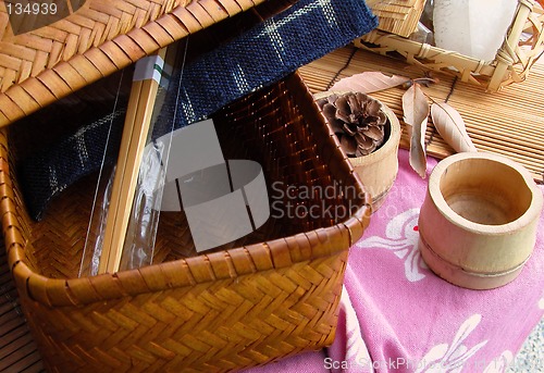 Image of Wooden things still life