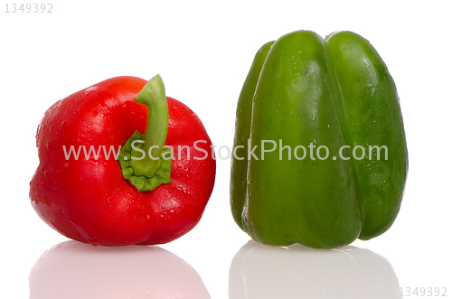 Image of Two fresh peppers 