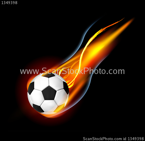 Image of Soccer Ball on Fire