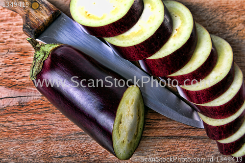 Image of Eggplant sliced