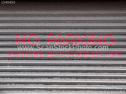 Image of No parking sign