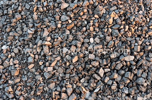 Image of Closeup of black coal lumps