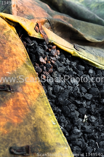 Image of Raw coal ready for the winter