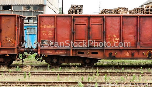 Image of Old trains parking at trainstation