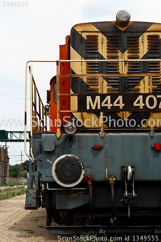 Image of Old train against white background