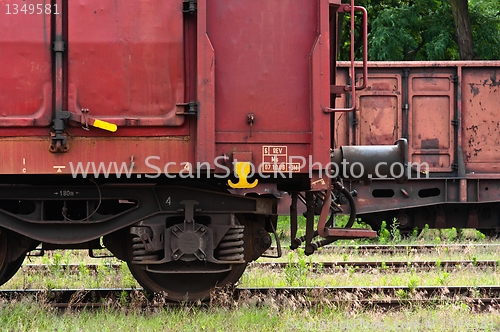 Image of Old trains parking at trainstation