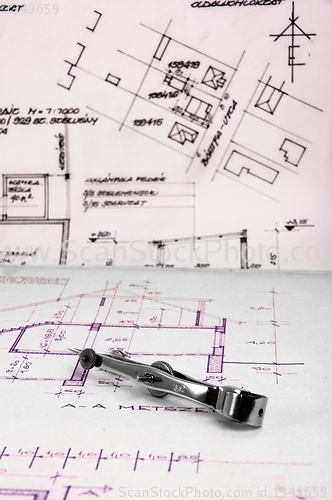 Image of Texture of some construction plans