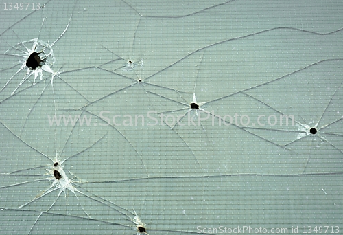 Image of Abstract background of a cracked window